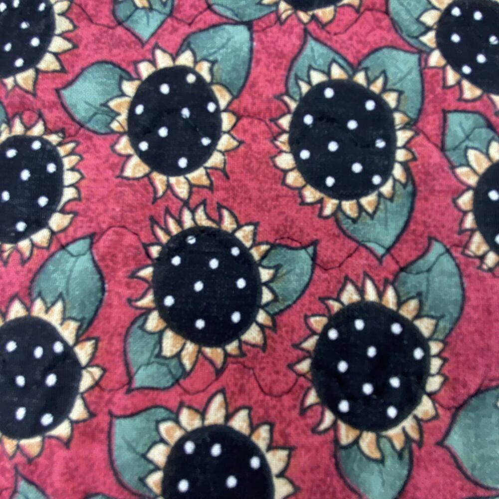 Charming Vintage Sunflower Print Placemats – Set of 4